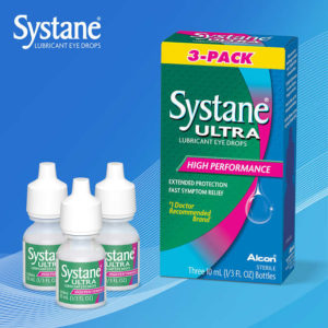 Systane Ultra-lubricant Eye Drops, 3 × 10 ml Bottles