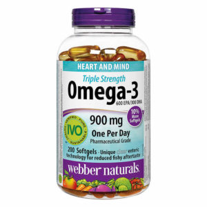 Triple-Strength Omega-3, 200 Softgels - Webber Naturals