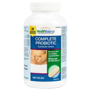 Health Balance Complete Probiotic - 8 Strains - 30 Billion Active Cells, 70 capsules