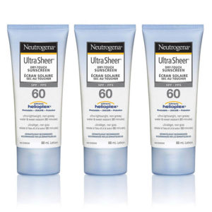 3-Pack Neutrogena Ultra Sheer SPF 60