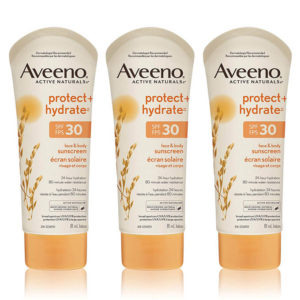 3-Pack Aveeno Protect + Hydrate SPF 30