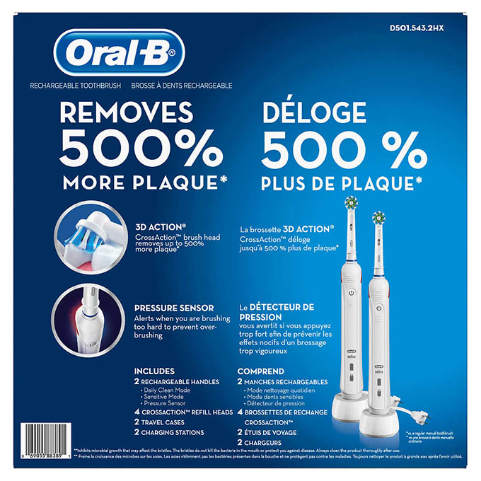 Oral B Professional Care 2000 Electric Rechargeable Toothbrush 2 Pack Lifestyle Ishop