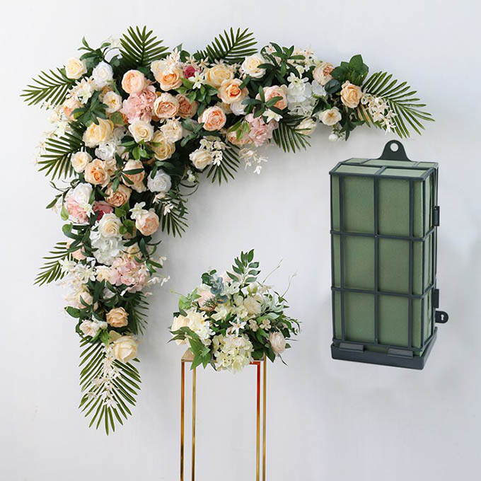 Etereauty Floral Cage Cage Flower Flowers Saddle Arranger Cages Arch  Wedding Floral Dry Artificial Holders Fresh Flowers