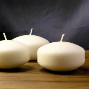 Floating Candles 2.8" White / Ivory - 3 Pack