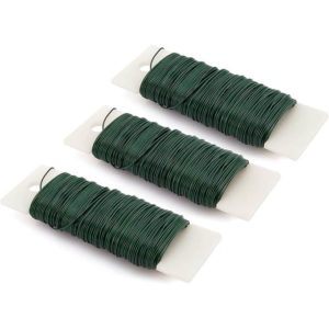 3 Pack Green Floral Wire, 22 Gauge