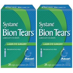 2 Pack Systane Bion Tears Lubricant Eye Drops - Laser Eye Surgery - 2 X 24 Single use