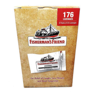 8 Pack Fisherman's Friend ORIGINAL, 176 Lozenges