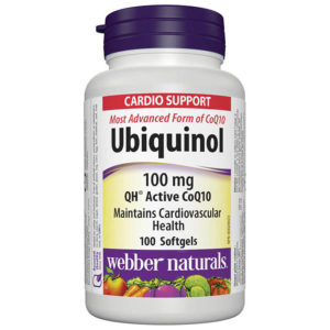 Ubiquinol 100 mg, 100 Softgels - Webber Naturals