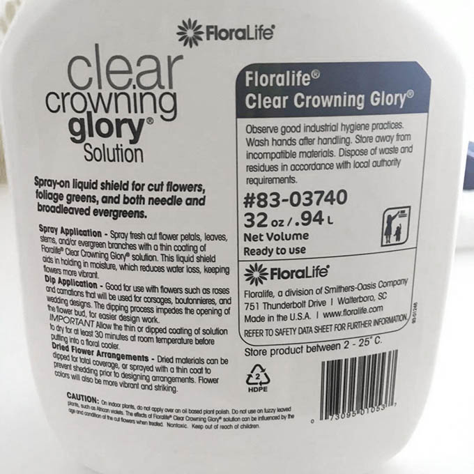 32 OZ Crowning Glory Spray Bottle Clear 