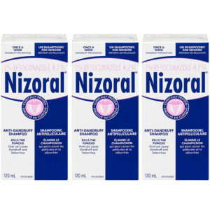 Nizoral Shampoo Anti Dandruff 3 Pack, 120ml