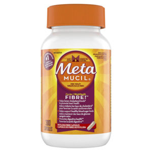 Metamucil Fiber Therapy for Regularity, Fiber Supplement, 300 Capsules