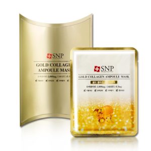Snp Gold Collagen Ampoule Mask 10 Pcs